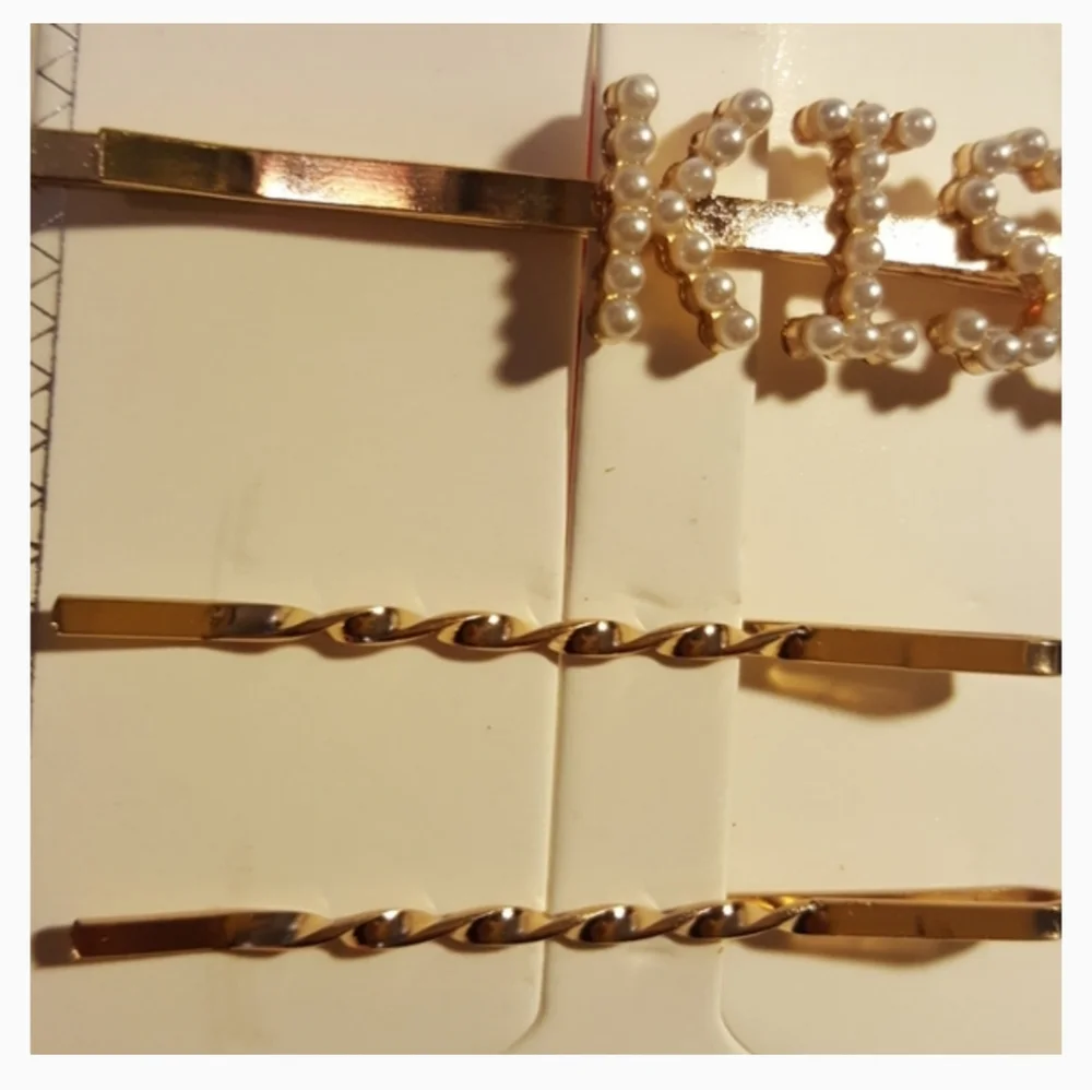 Rhinestone & Pearl Hair Clips - Statement Barrettes.